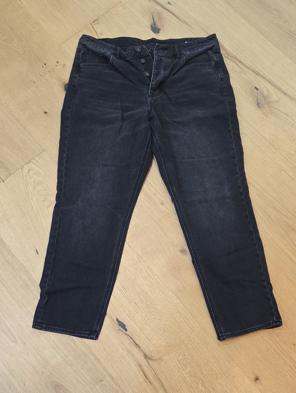 American Eagle Straight Leg Jeans Black 12
